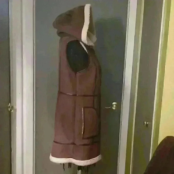 Sinequanone faux suede vest sz Large - Picture 2 of 4